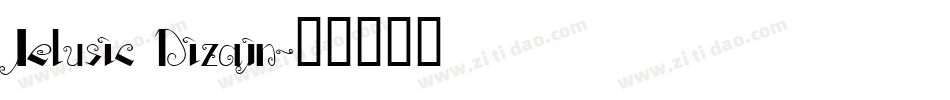 Jelusic Dizajn字体转换